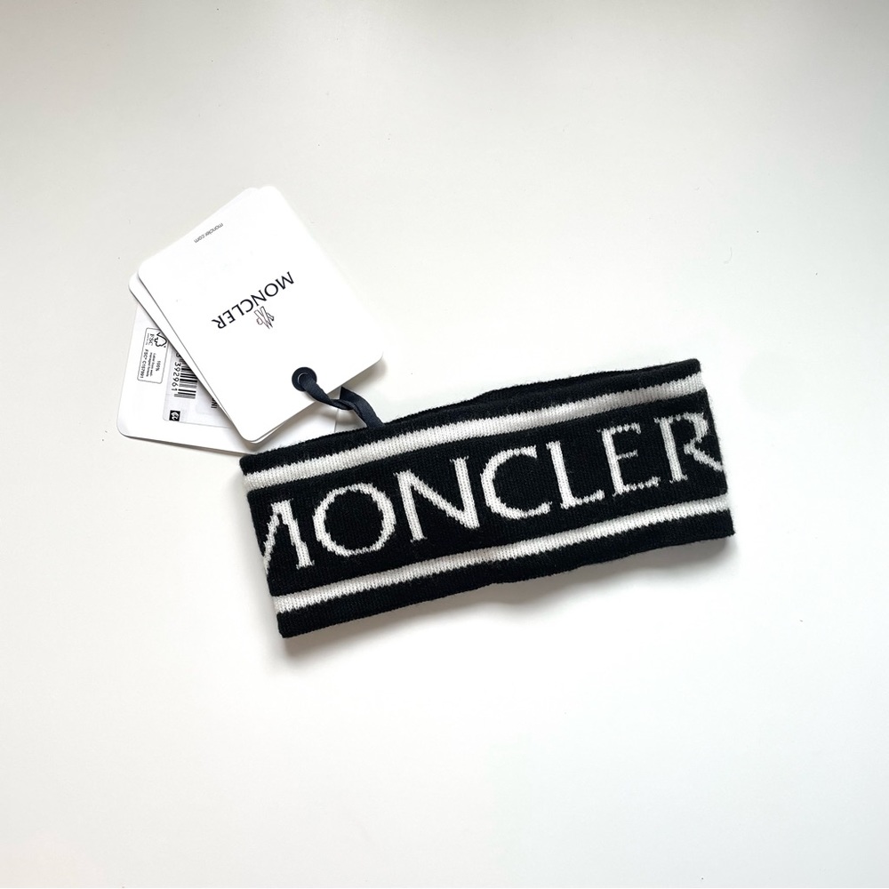 NWT Moncler Knit Wool Jacquard Headband